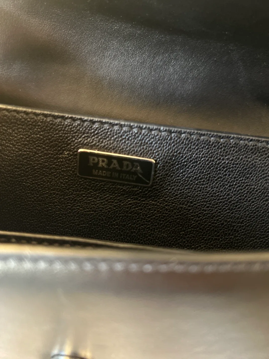 Prada Black Cahier Saffiano Animalier Shoulder Bag image indicator(6)