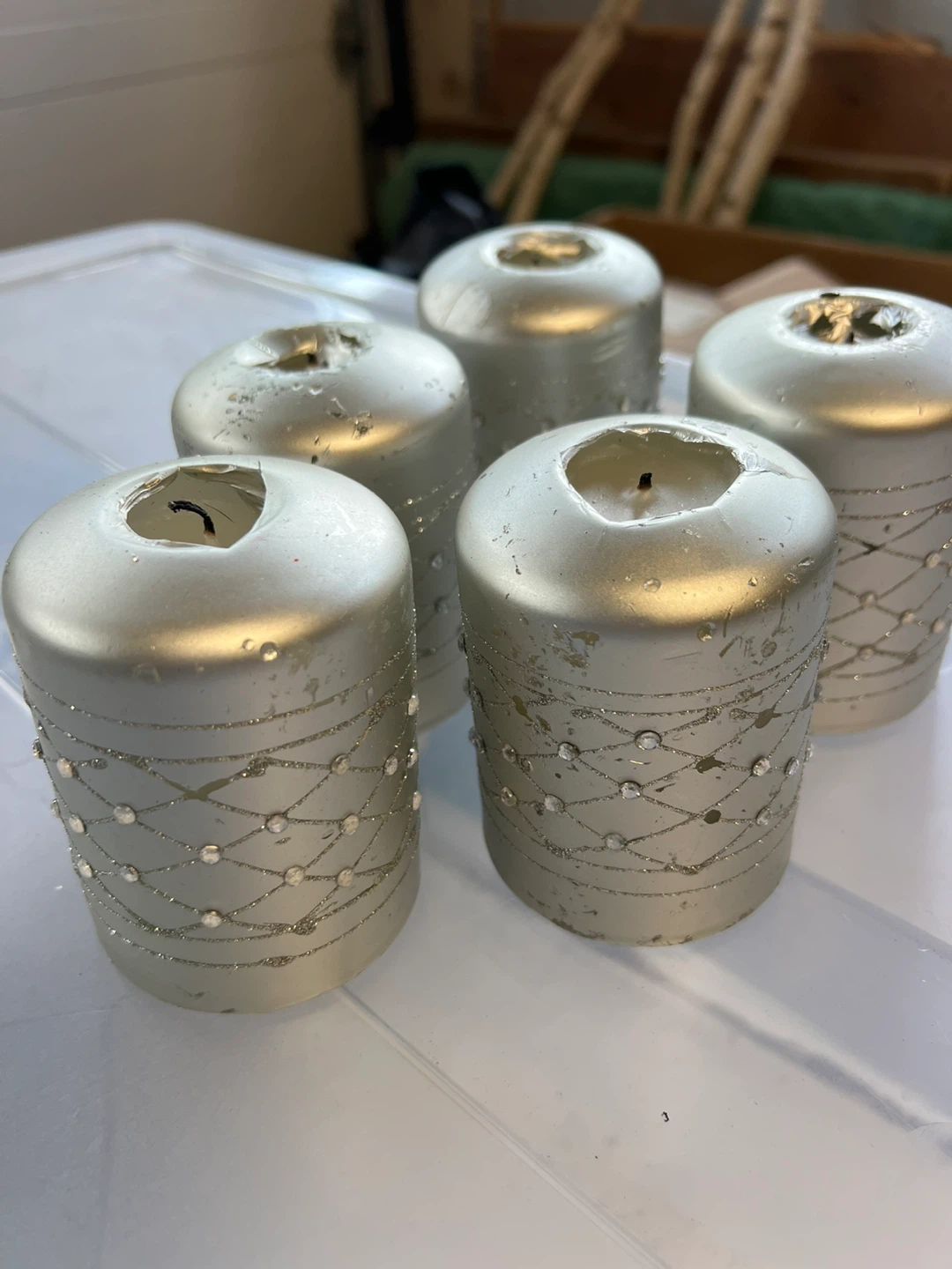 5 Silver Candles