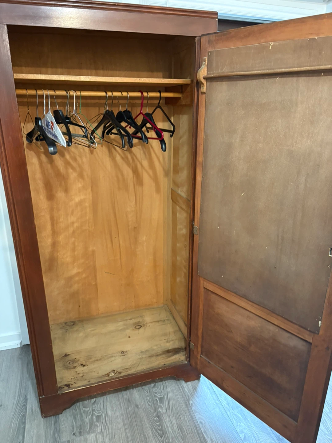 Antique Wooden Armoire Wardrobe - photo 2