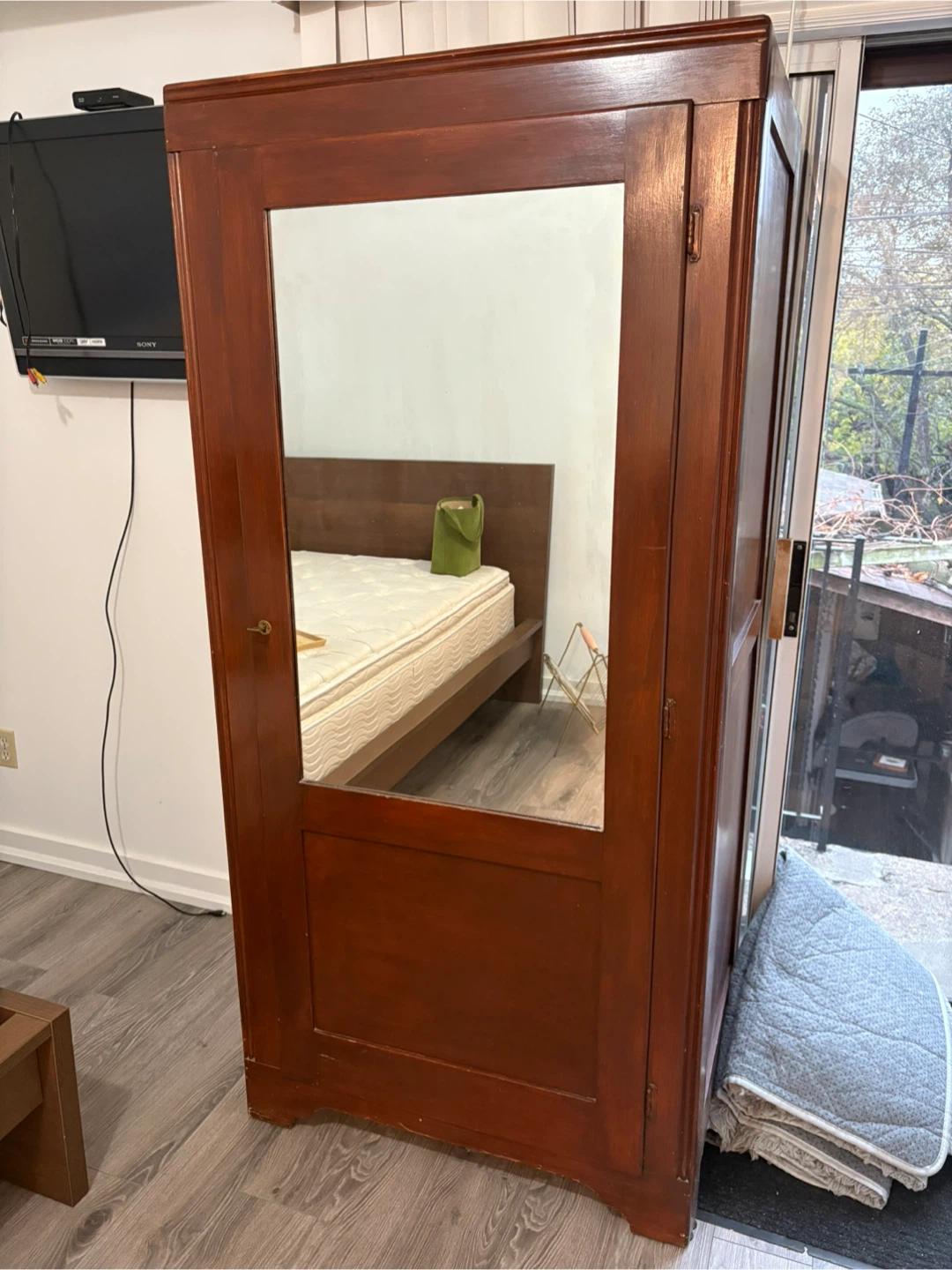 Antique Wooden Armoire Wardrobe
