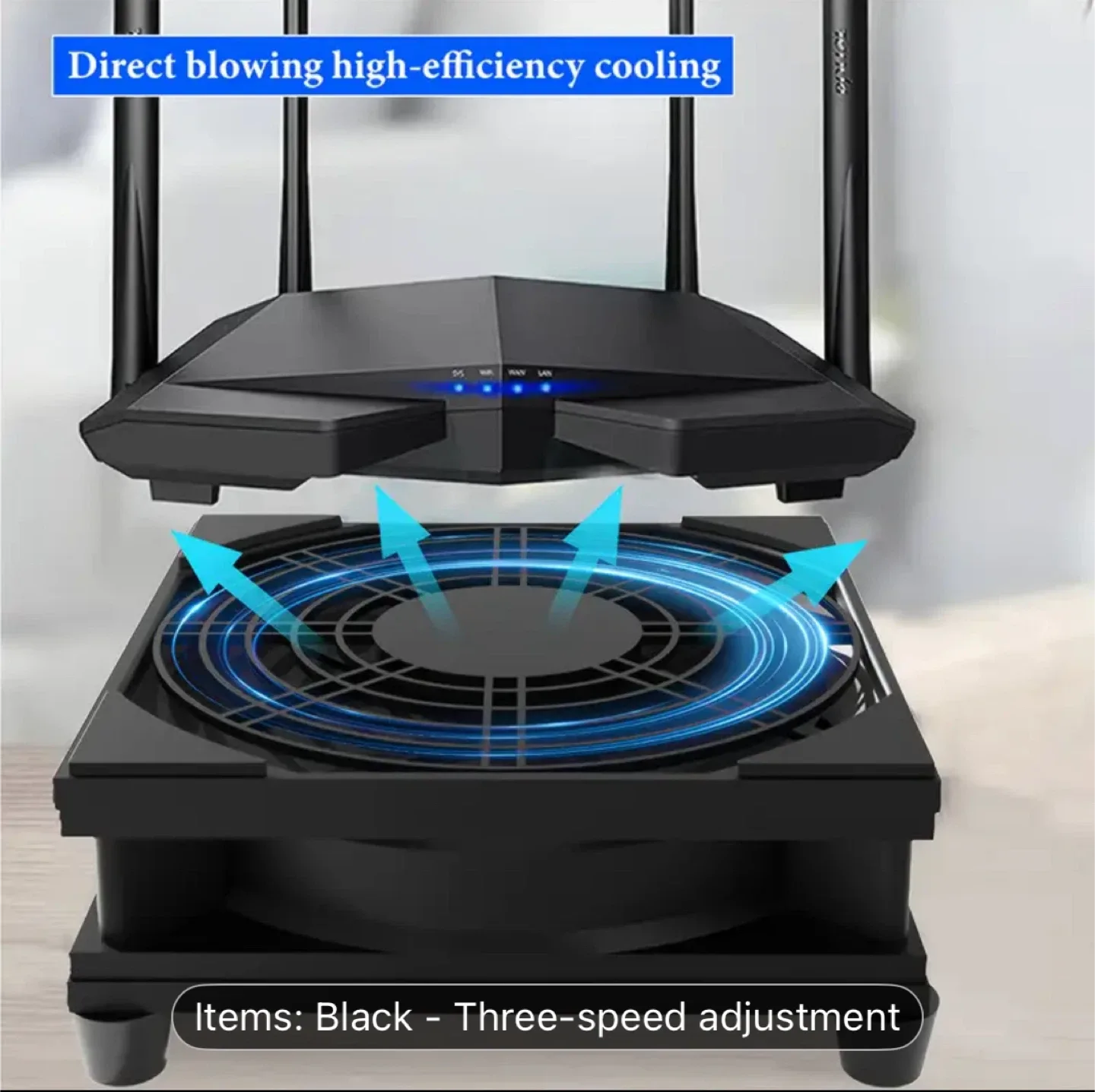 Router Cooler with Three-Speed Adjustment image indicator(3)