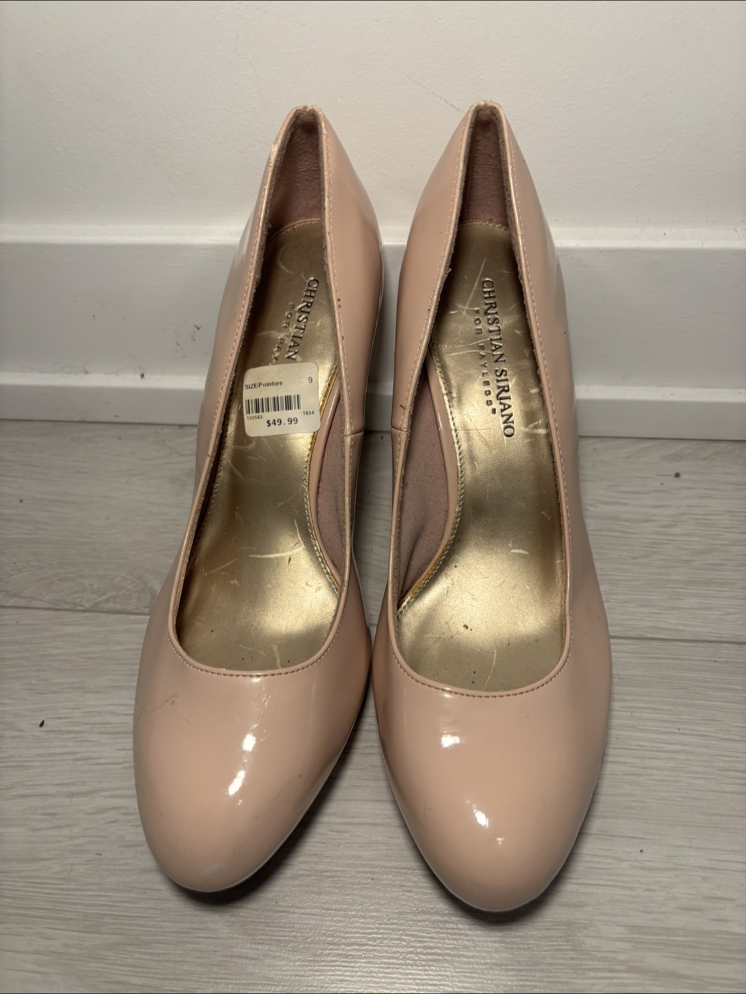 Christian Siriano from Payless Size 9 Nude Patent Heels Pumps