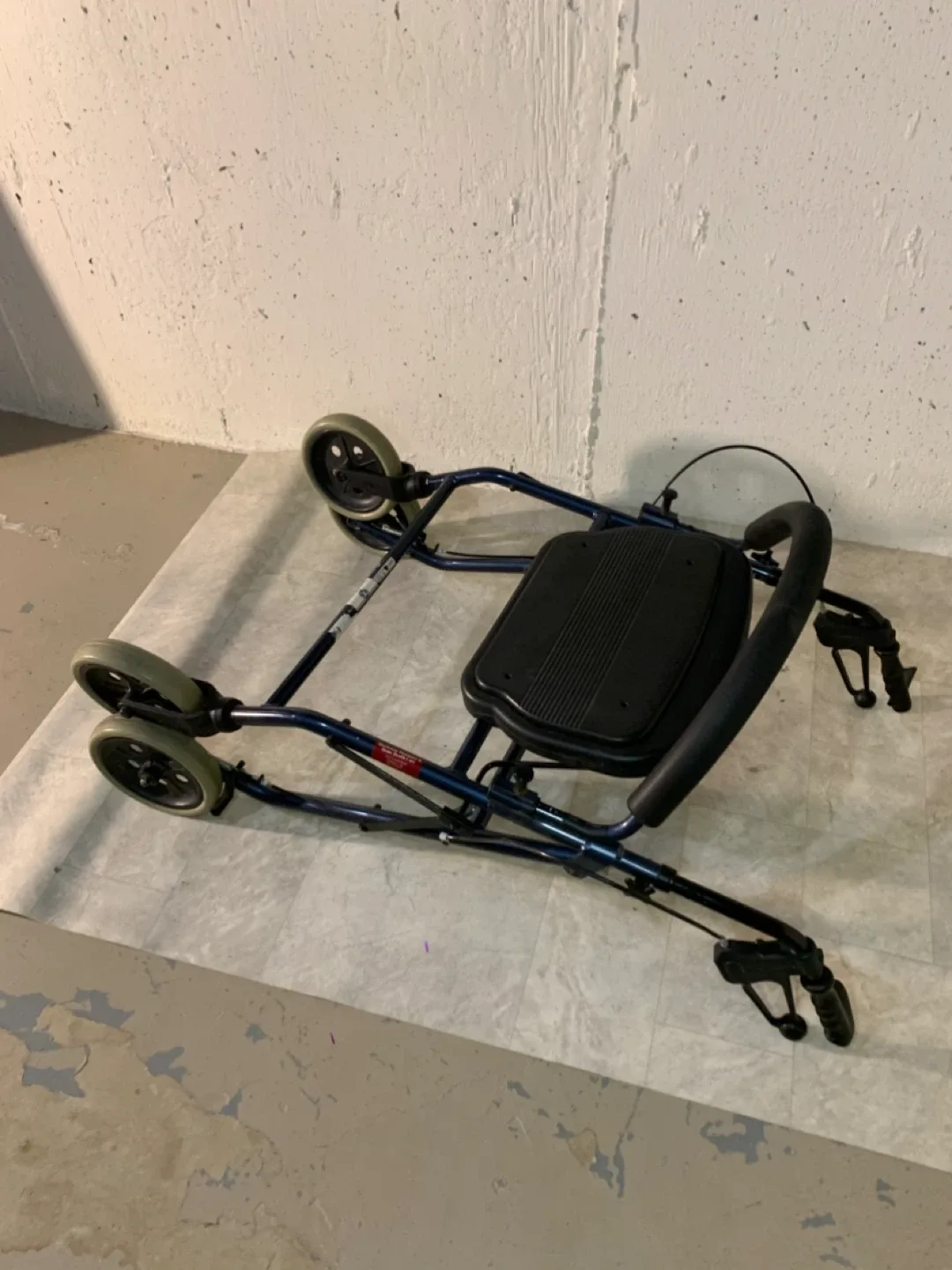 Blue Four Wheel Walker with Seat - health / special needs image indicator(6)