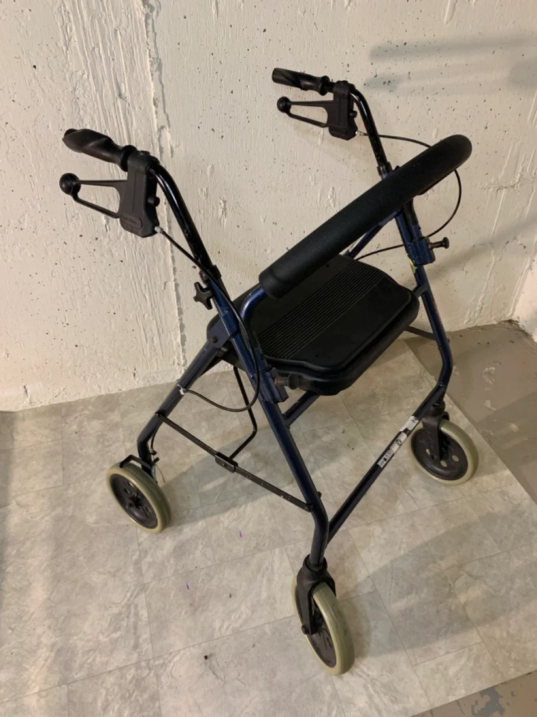Blue Four Wheel Walker with Seat - health / special needs image indicator(2)