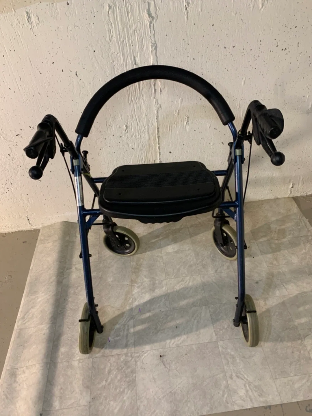Blue Four Wheel Walker with Seat - health / special needs image indicator(4)