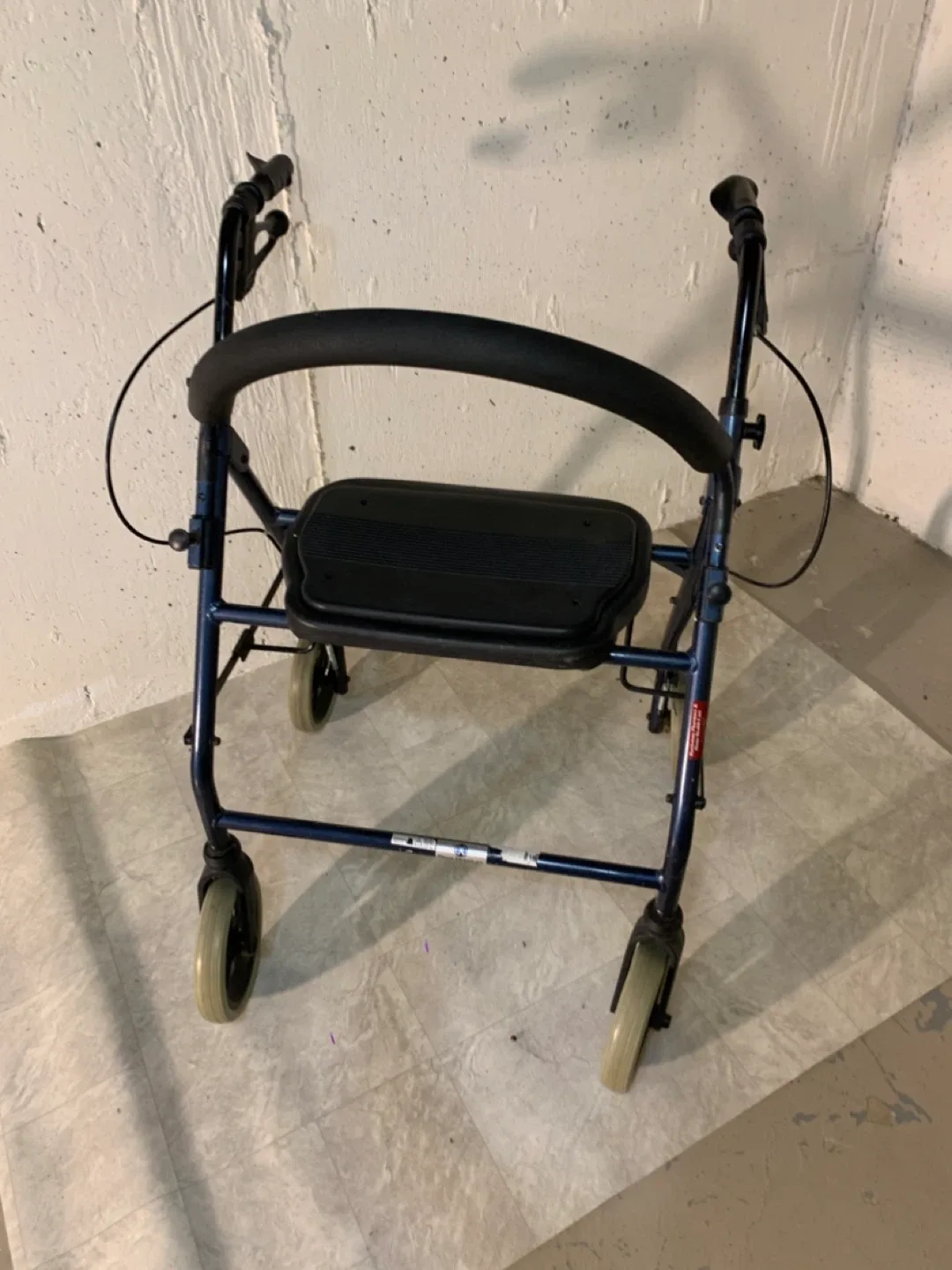 Blue Four Wheel Walker with Seat - health / special needs image indicator(3)