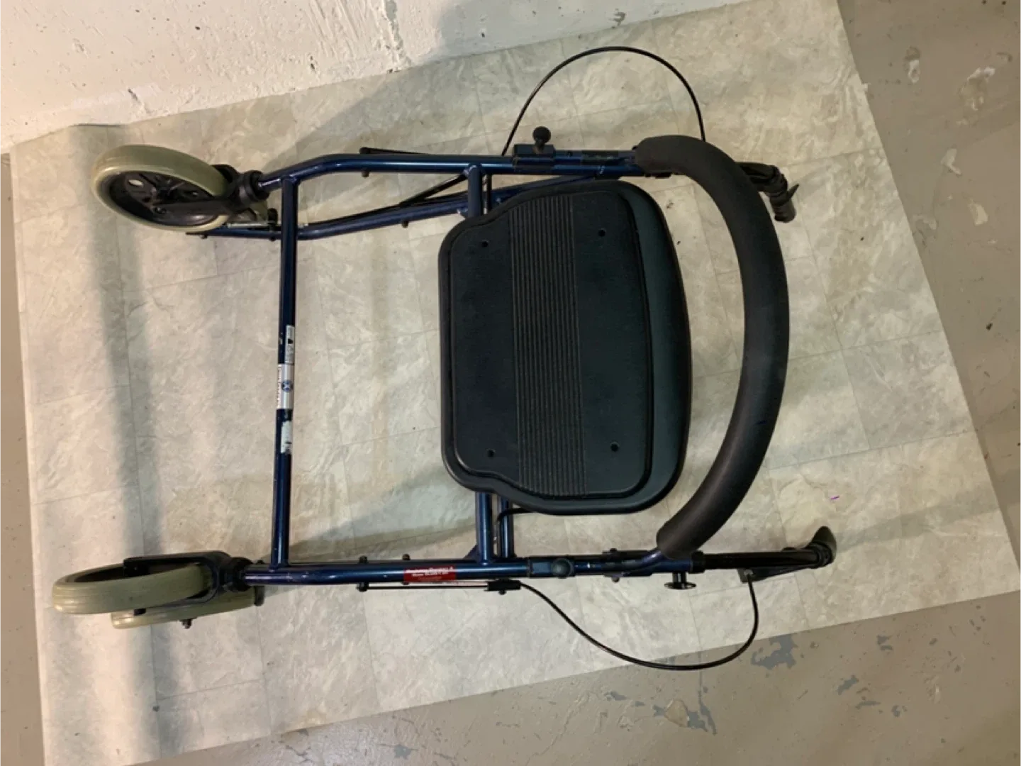 Blue Four Wheel Walker with Seat - health / special needs image indicator(5)