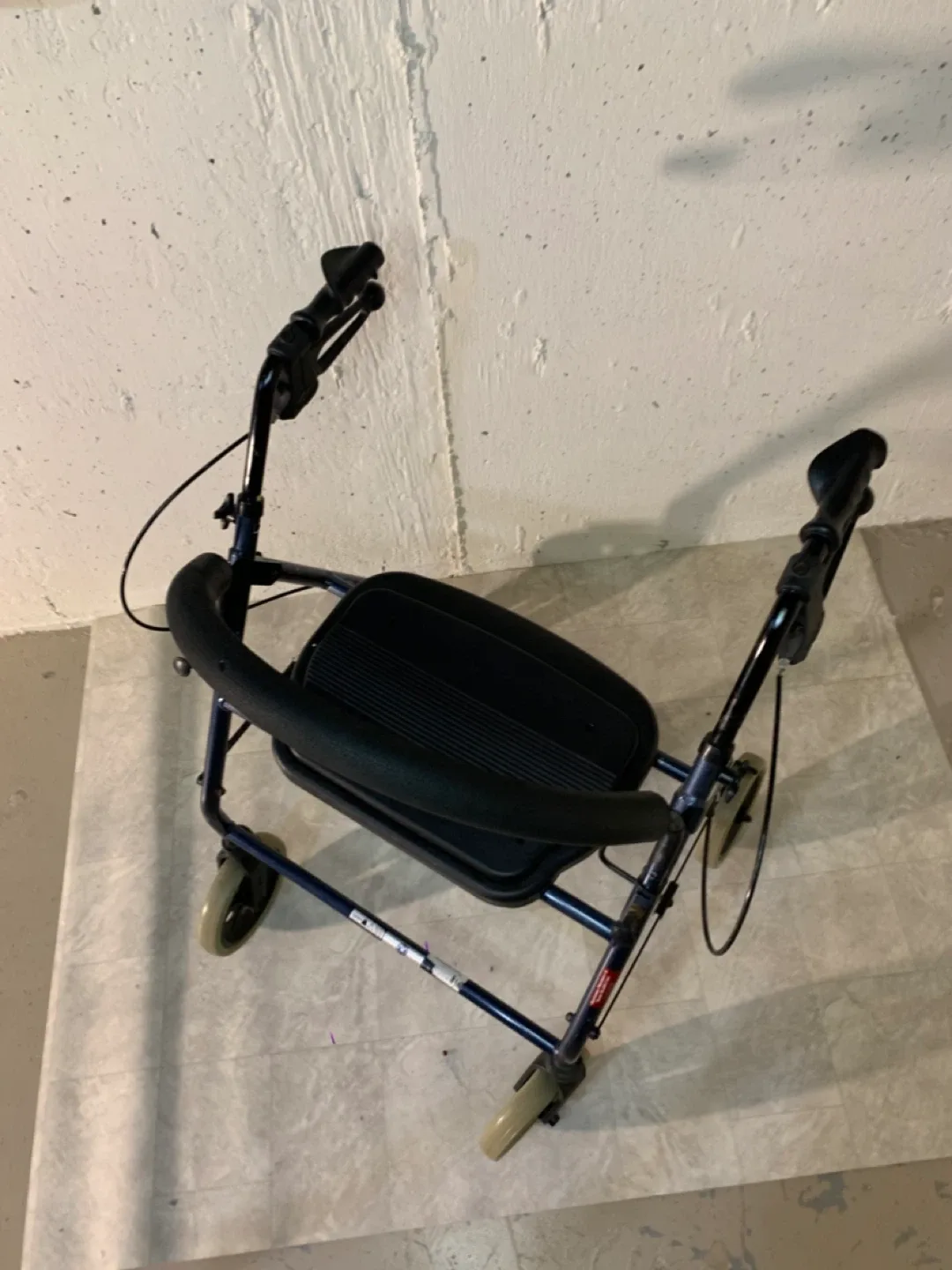 Blue Four Wheel Walker with Seat - health / special needs image indicator(9)