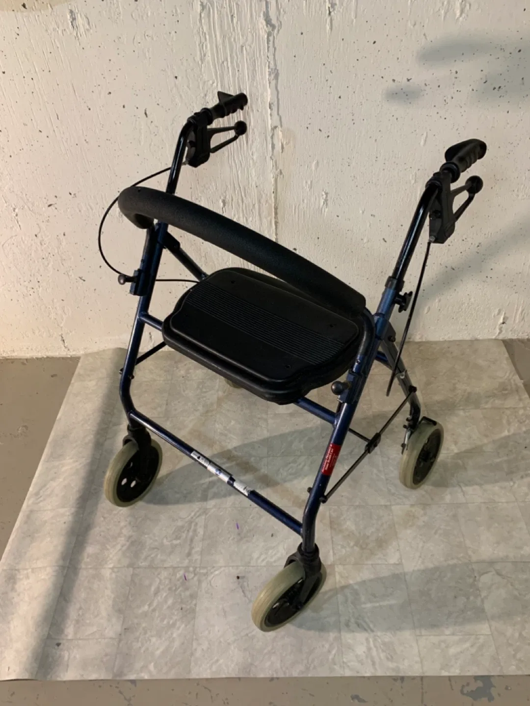 Blue Four Wheel Walker with Seat - health / special needs image indicator(10)