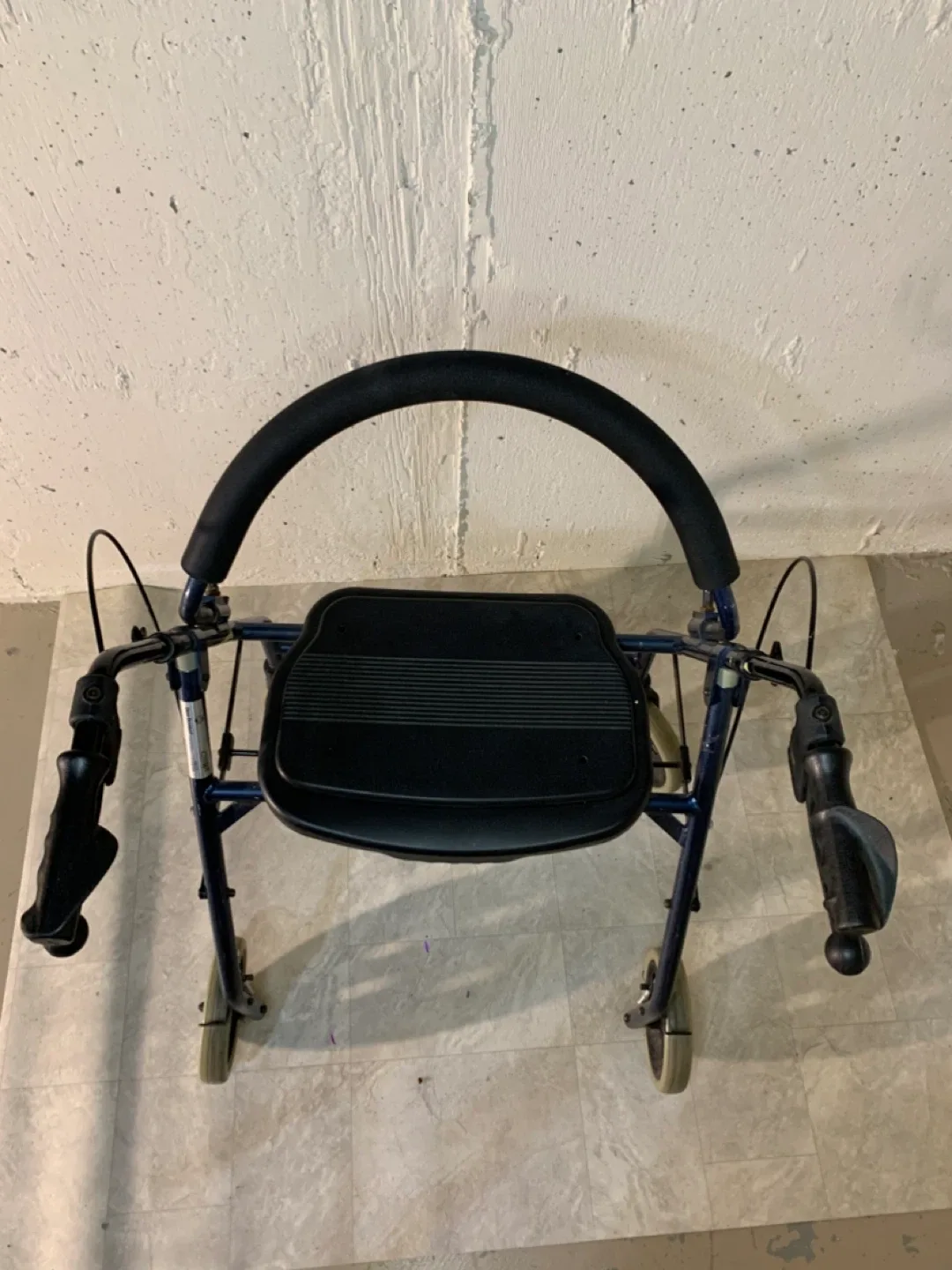 Blue Four Wheel Walker with Seat - health / special needs image indicator(8)