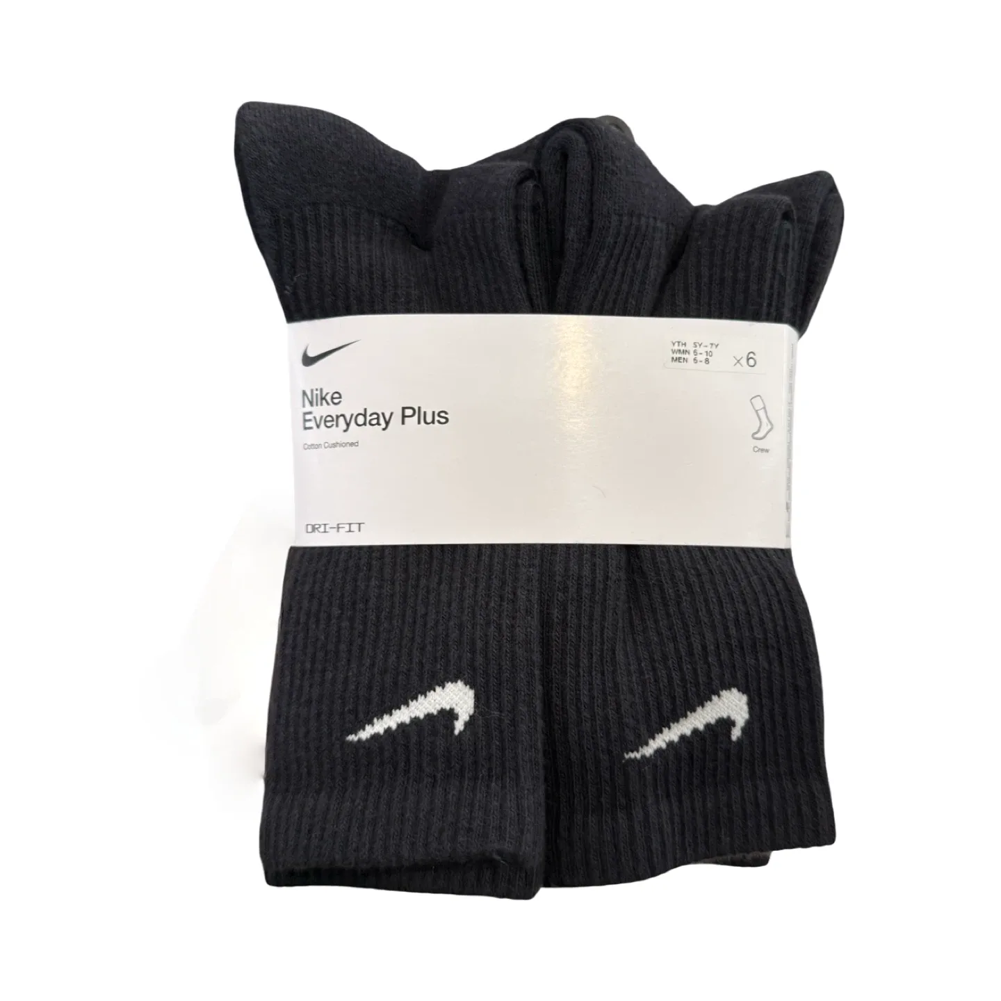 Nike Everyday Plus Crew Socks (6-Pack) – Brand New