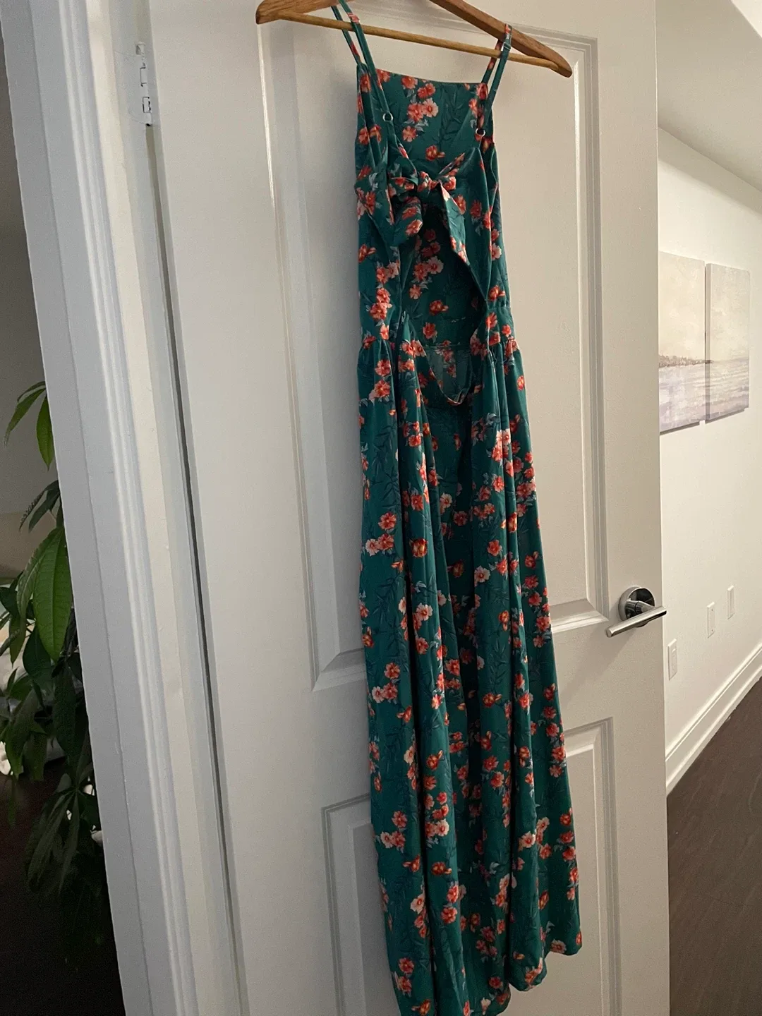 Floral Maxi Dress - Green image indicator(3)