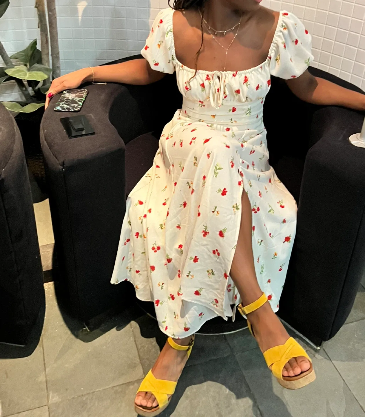 Floral Puff Sleeve Dress - Forever 21 image indicator(2)