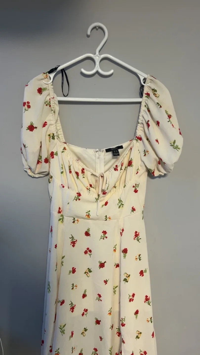 Floral Puff Sleeve Dress - Forever 21 image indicator(3)