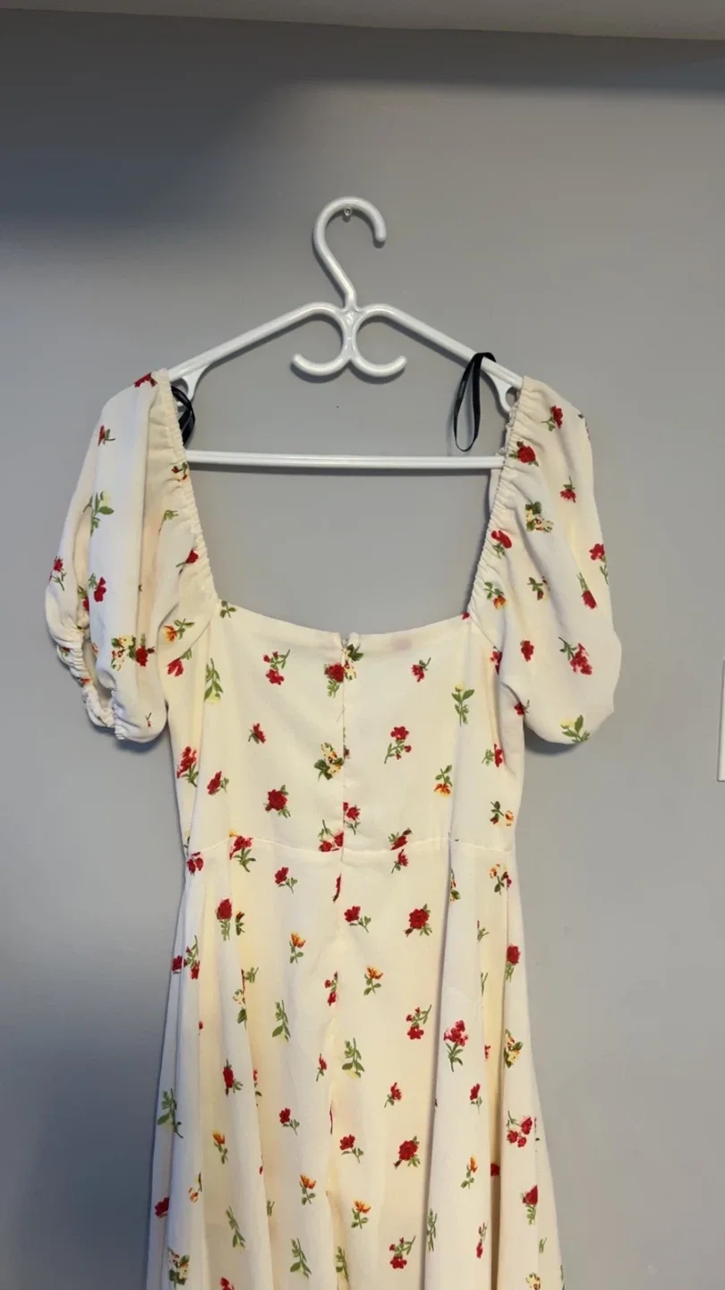 Floral Puff Sleeve Dress - Forever 21 image indicator(4)