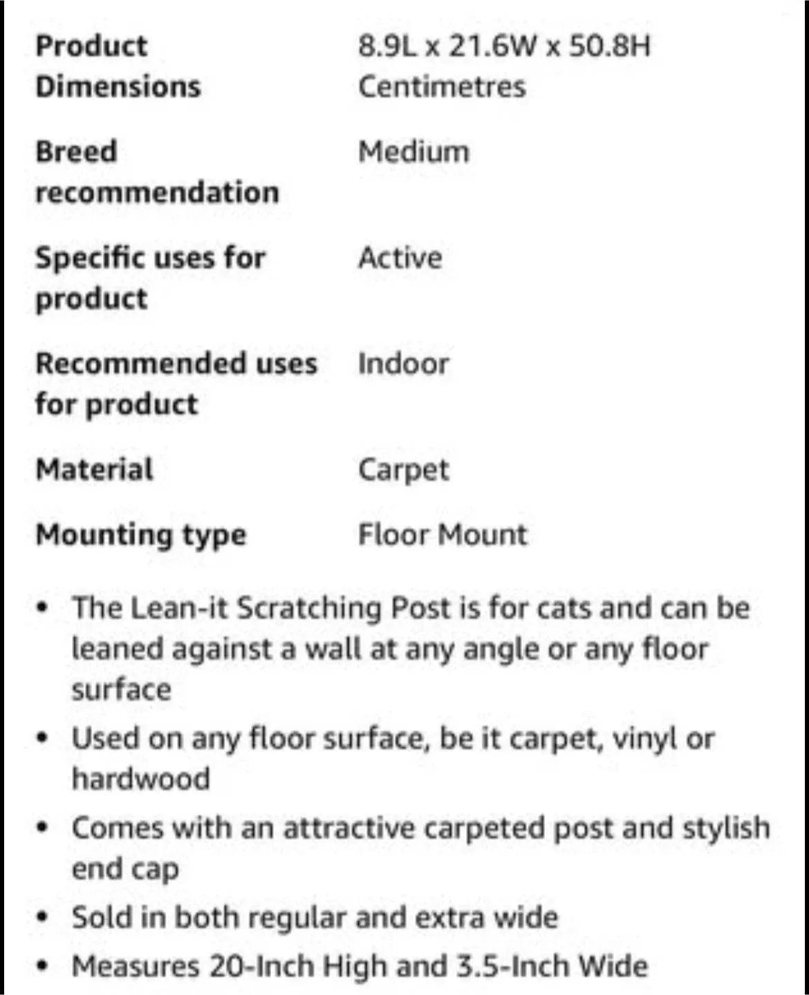 Omega Paw Wide Lean-It Everywhere Scratch Pad 20-Inch with Bed image indicator(8)