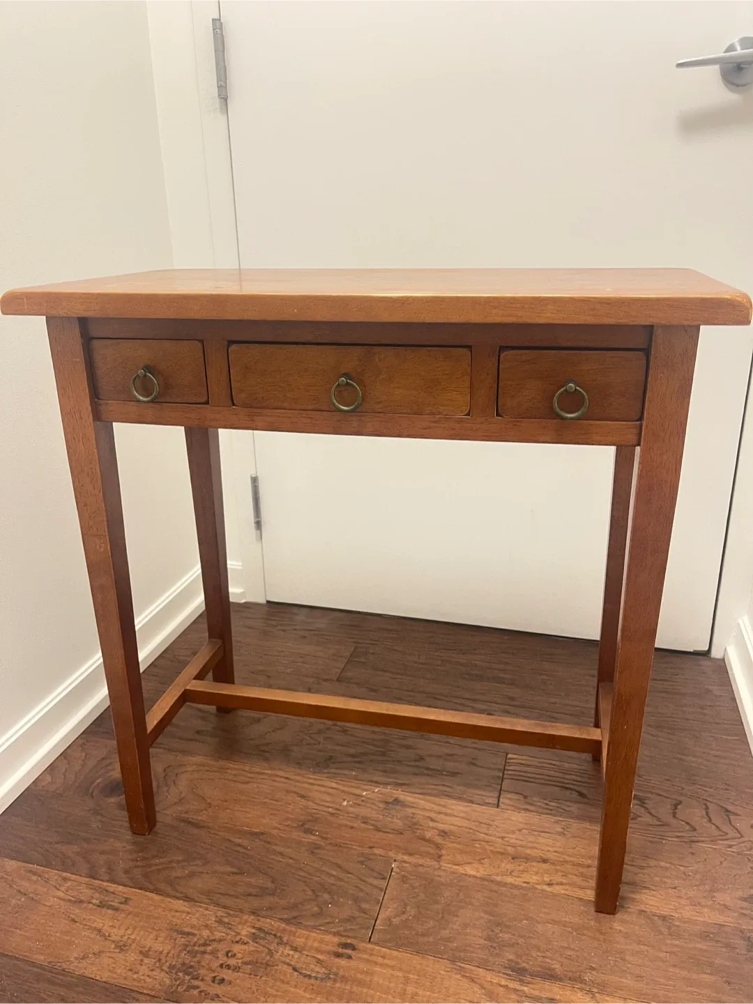 Rustic Vintage Wooden Console Table with 3 Drawers image indicator(4)
