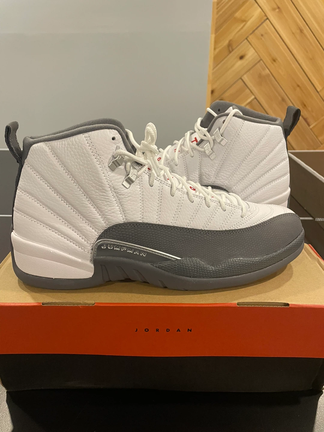 Jordan 12 Retro White/Dark Grey