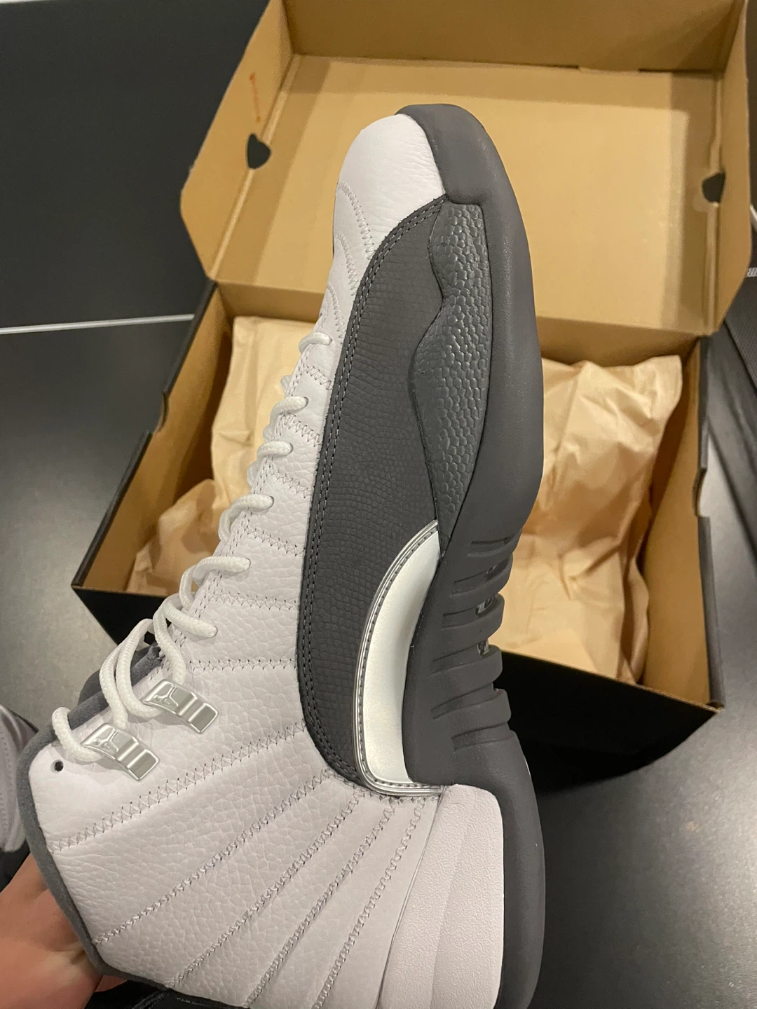 Jordan 12 Retro White/Dark Grey - photo 3