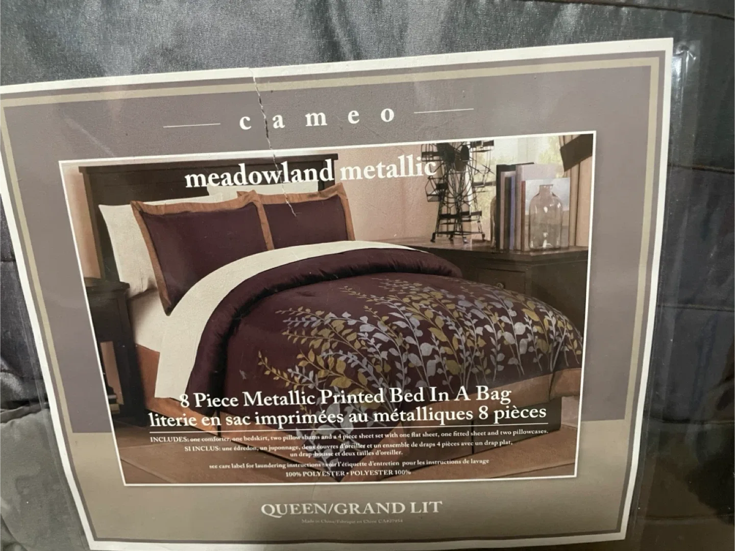 Cameo Meadowland Metallic 8-Piece King Bed Set - NEW image indicator(2)