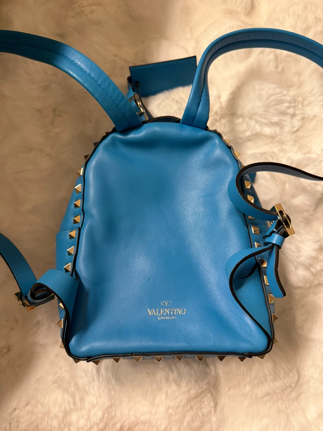 Valentino Garavani Blue Mini Backpack - photo 2