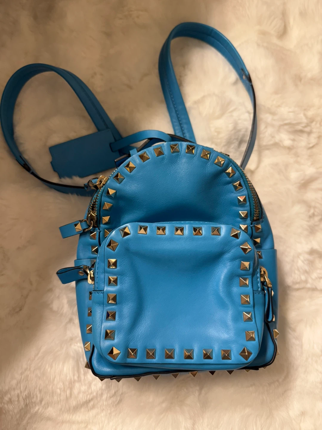 Valentino Garavani Blue Mini Backpack