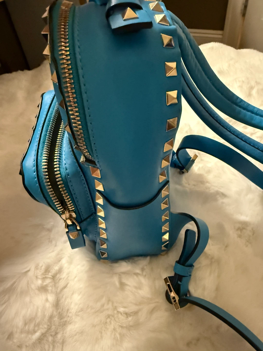Valentino Garavani Blue Mini Backpack - photo 4