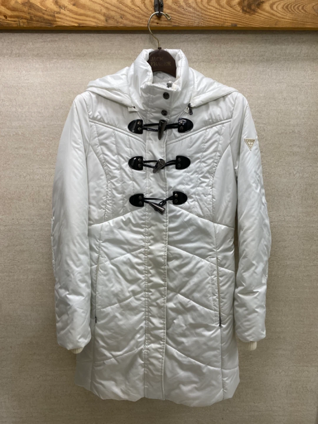 GUESS Hooded Puffer Coat w/ Toggle Closures Winter Jacket - S - photo 2