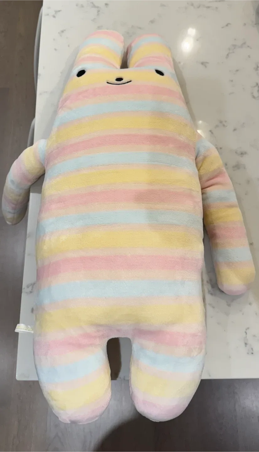 Pastel Striped super soft Plush Bunny image indicator(2)