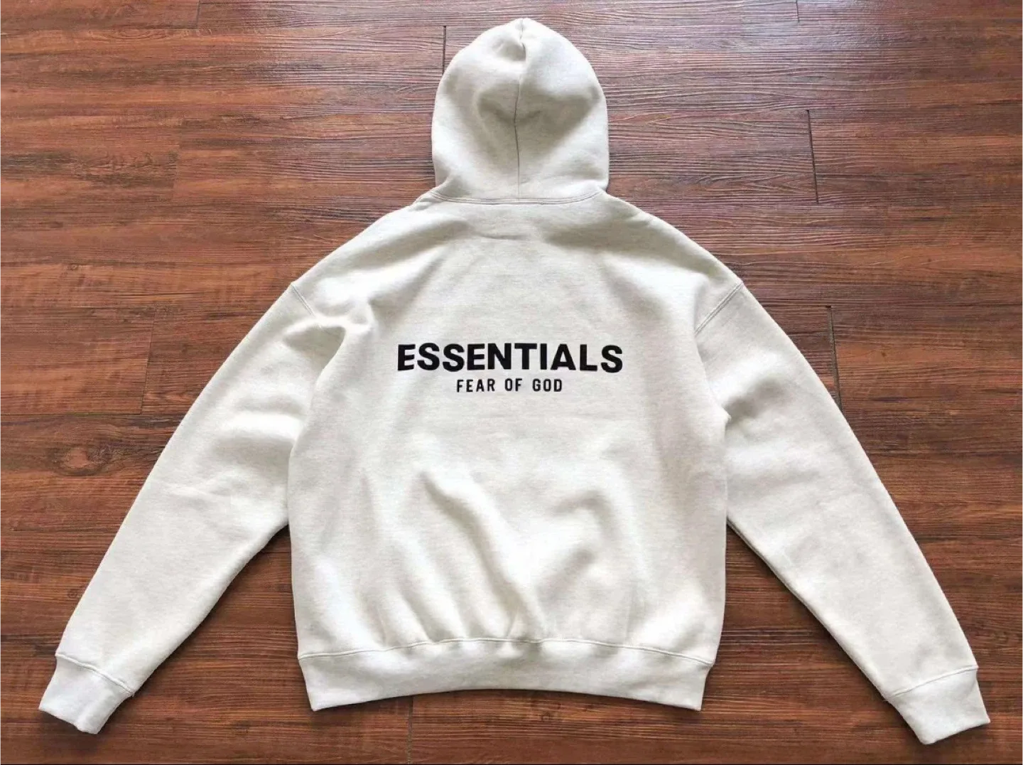 Essentials FOG Hoodie in Oatmeal Color (Small size for Men) image indicator(2)