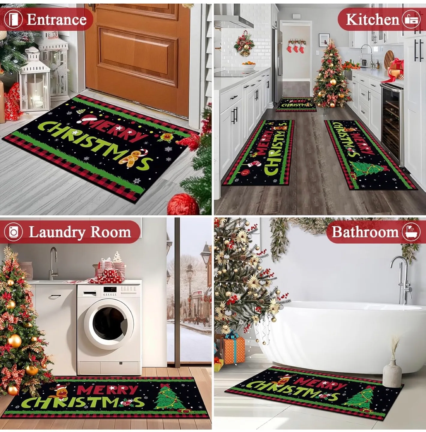 Christmas Kitchen Rug Set (3-Piece) image indicator(3)