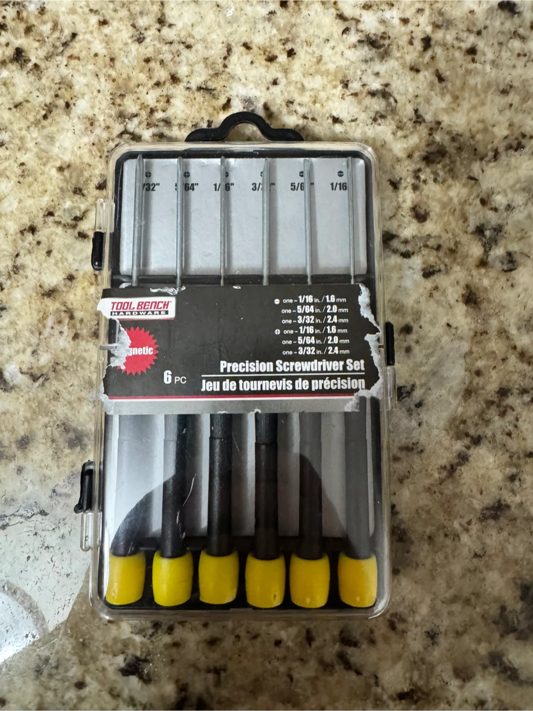 Tool Bench Hardware Precision Screwdriver Set - 6 PC
