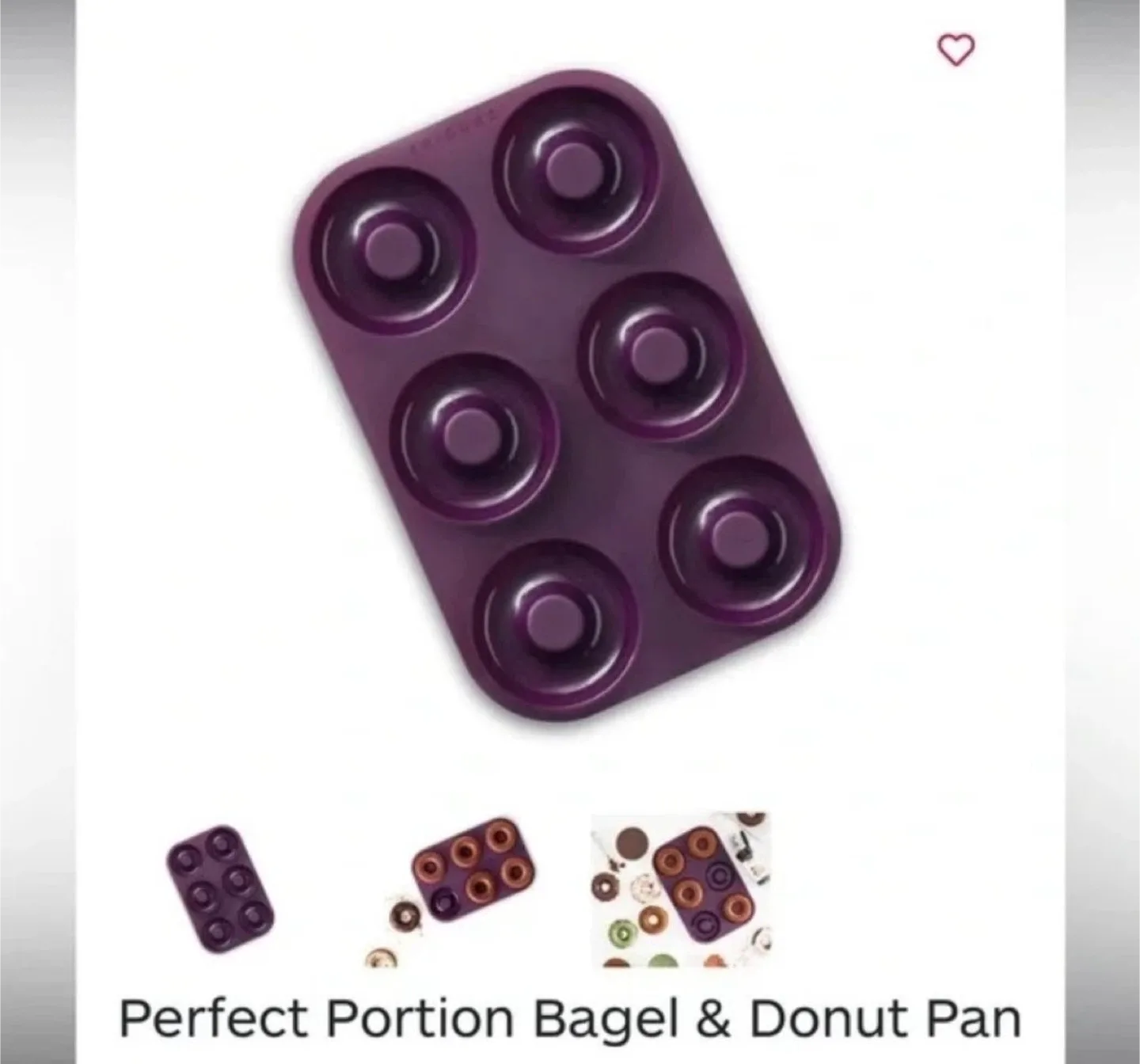 Epicure Donut & Bagel Silicone Pan New thumbnail