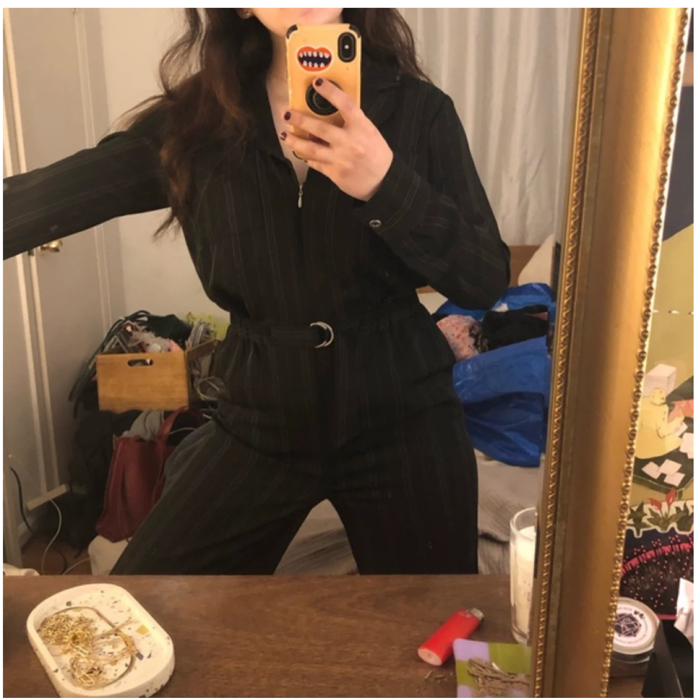 HOT! Jones New York Striped Jumpsuit - Size 8 - photo 5