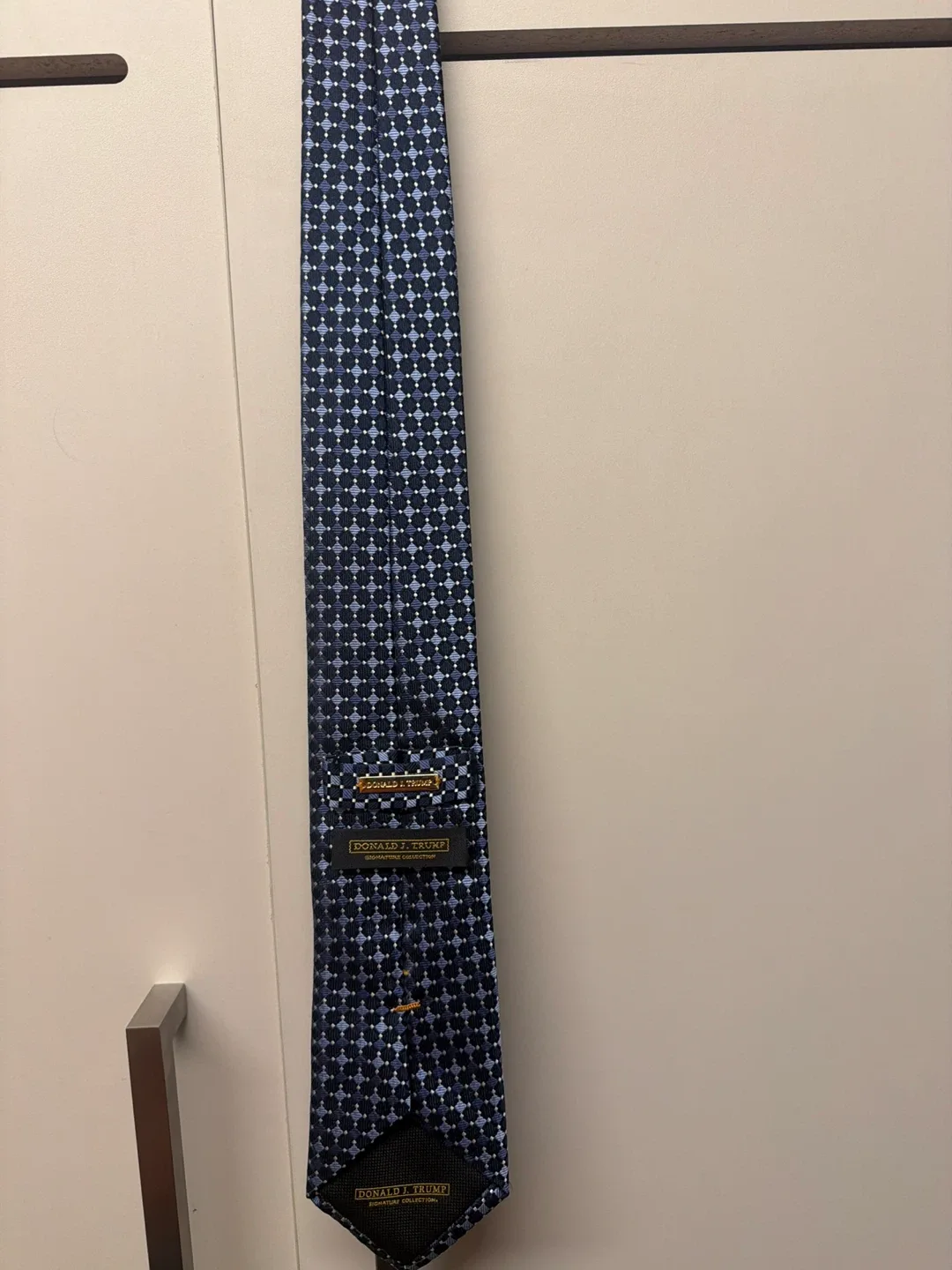 Donald Trump Signature Collection Navy Blue Tie thumbnail
