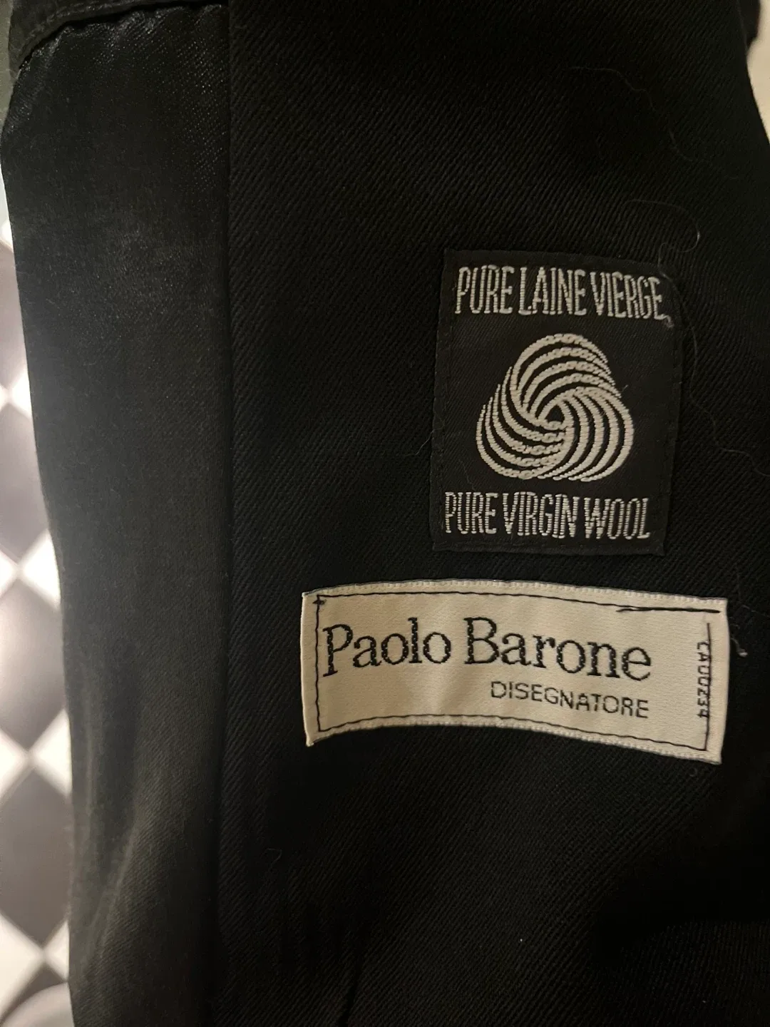 Paolo Barone Black Wool Trench Coat image indicator(5)