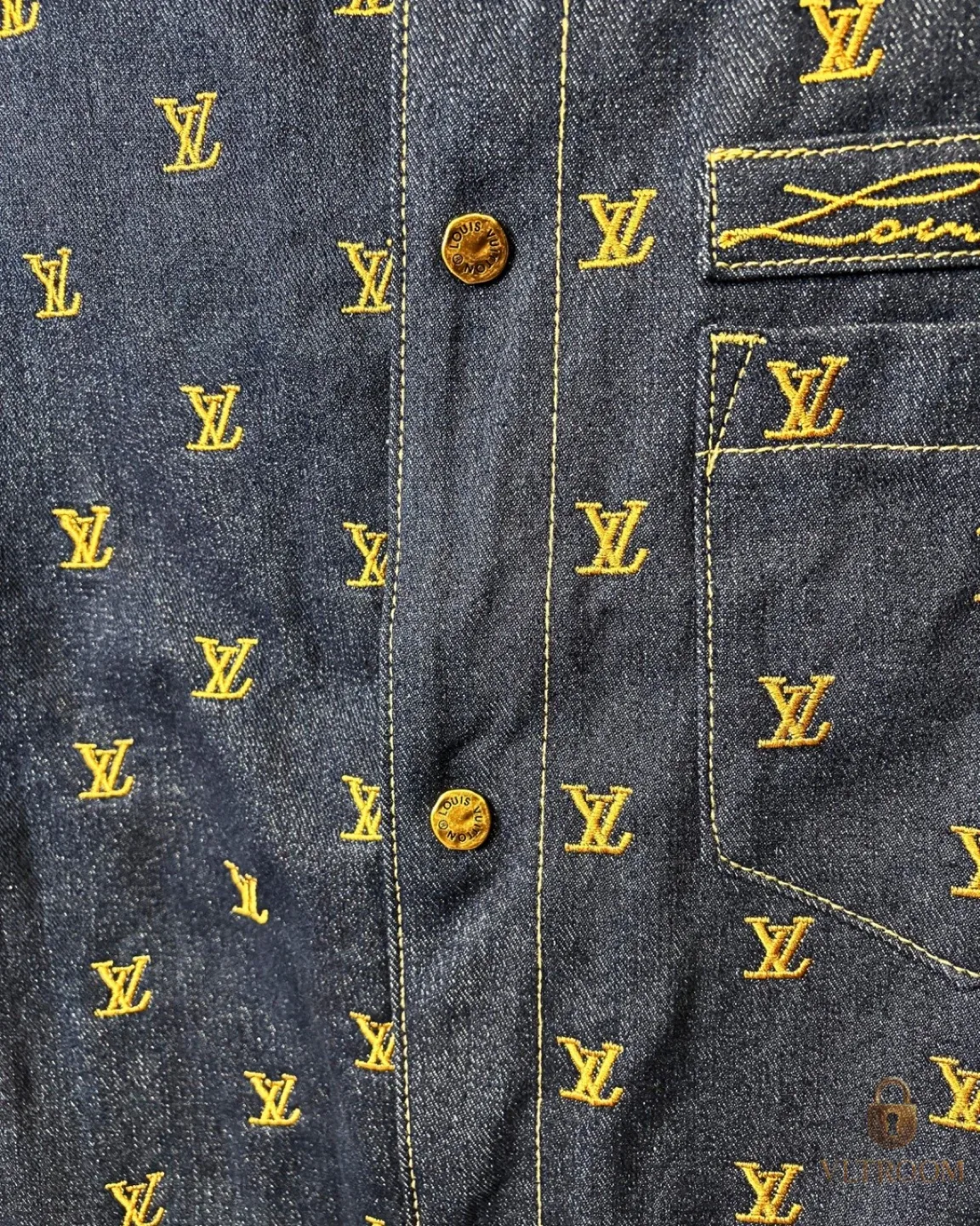 LV Upcycled Denim Varsity Jacket image indicator(2)