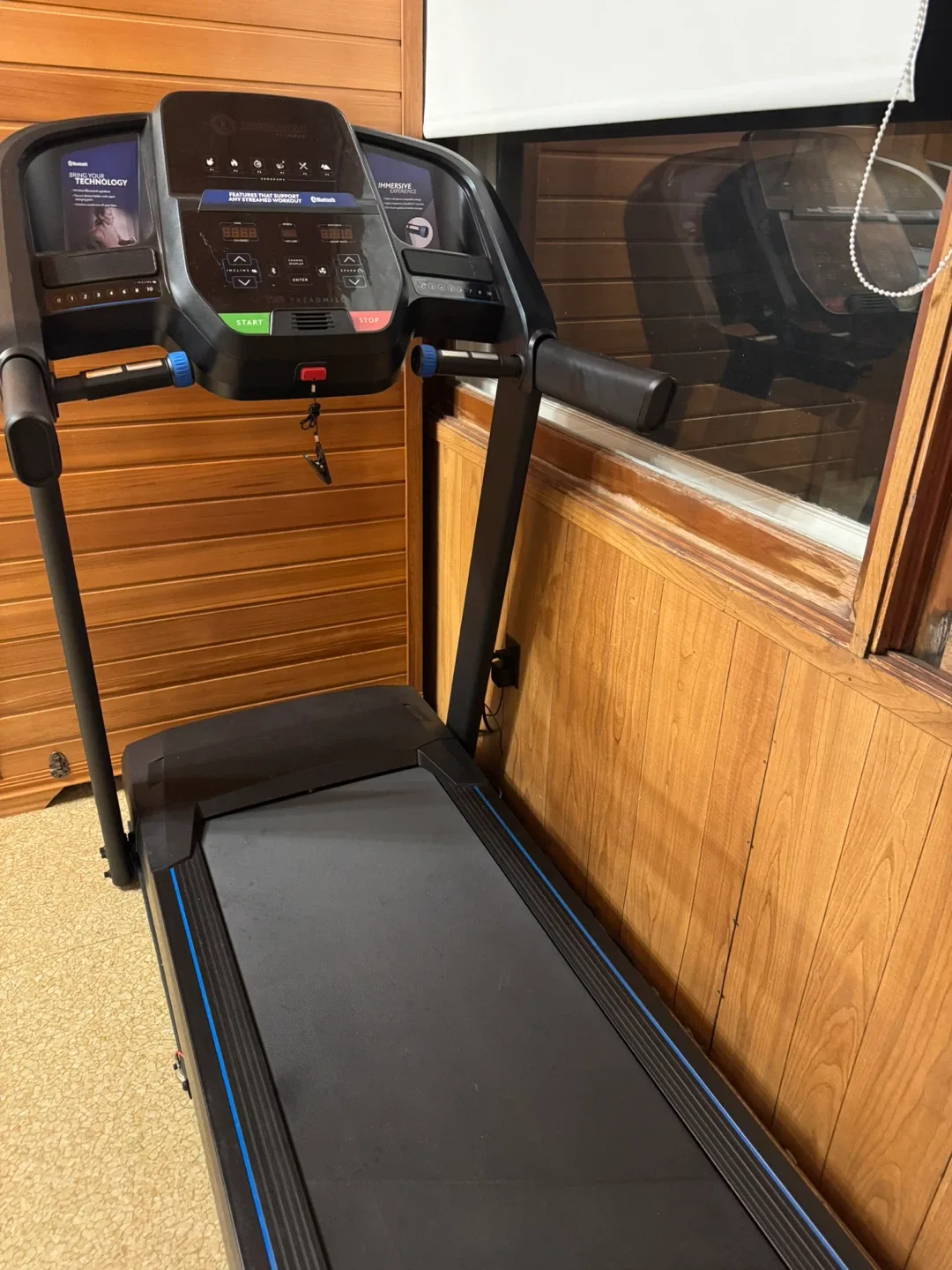 Treadmill with incline and a fan