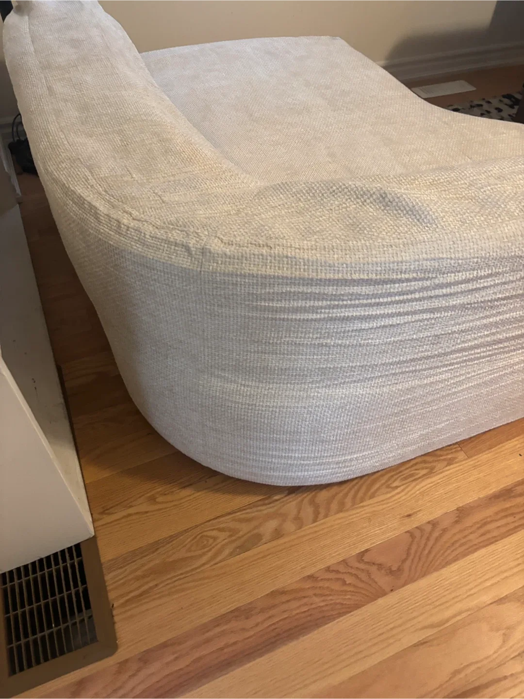 Unique Curved Sofa couch with 2 Pillows- AS IS image indicator(5)