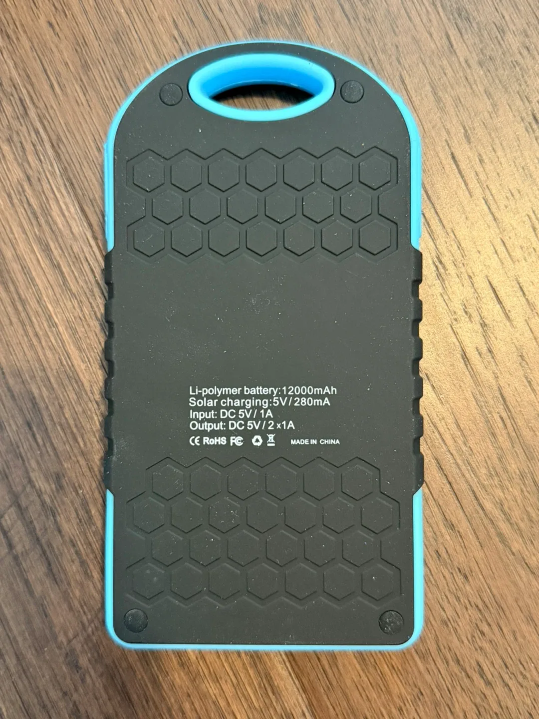 X-DNENG 12000mAh Solar Power Bank image indicator(3)