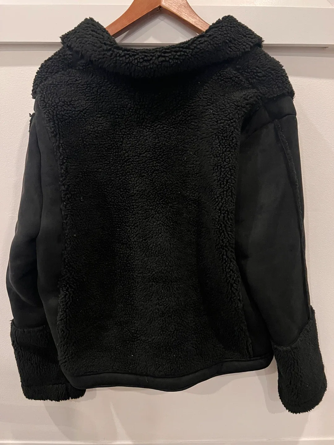 Catherine Malandrino Black Faux Suede Jacket XL image indicator(2)