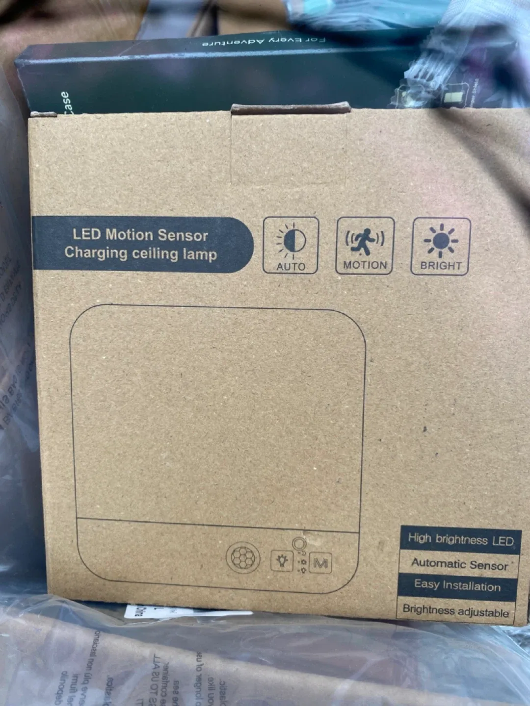 LED Motion Sensor Charging Ceiling Lamp