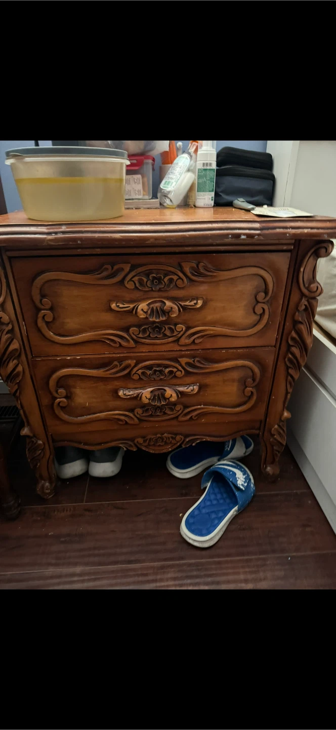 Antique Wood Bedroom Set - photo 2