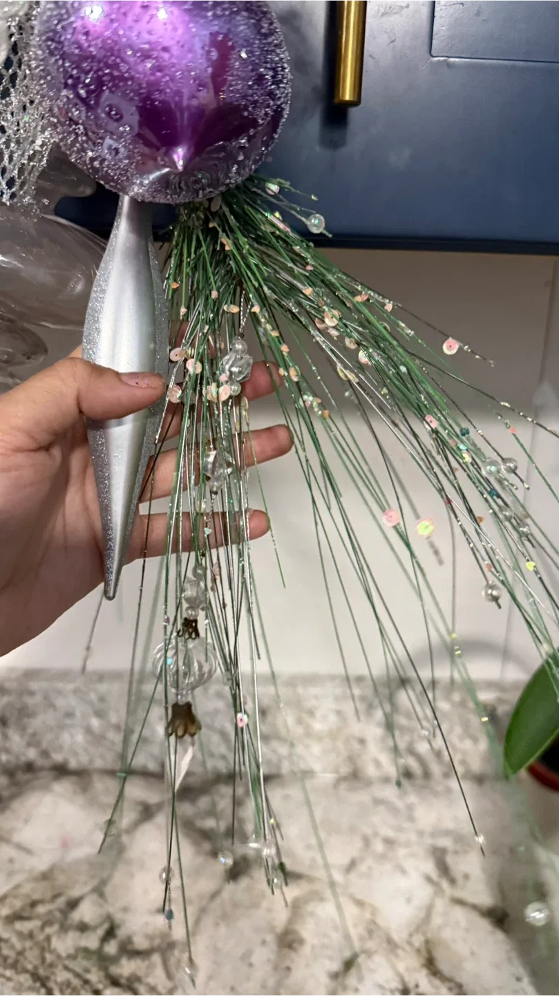 Assorted Holiday Ornaments - Purple & Silver image indicator(5)