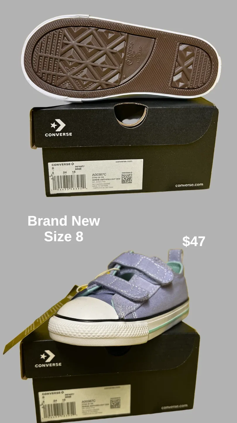 New Converse CTAS 2V OX Infant Size 8