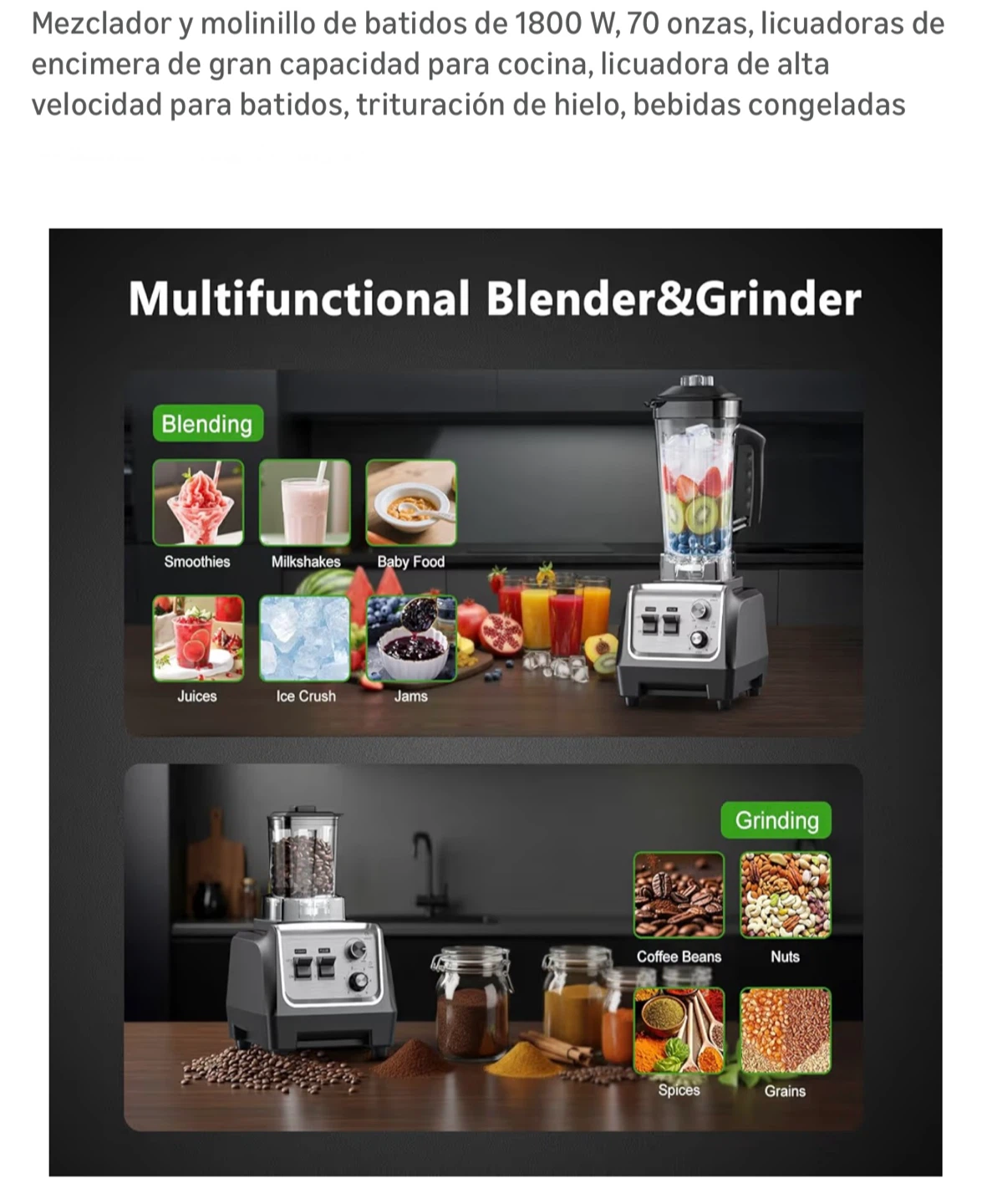 Multifunctional Blender & Grinder - photo 2