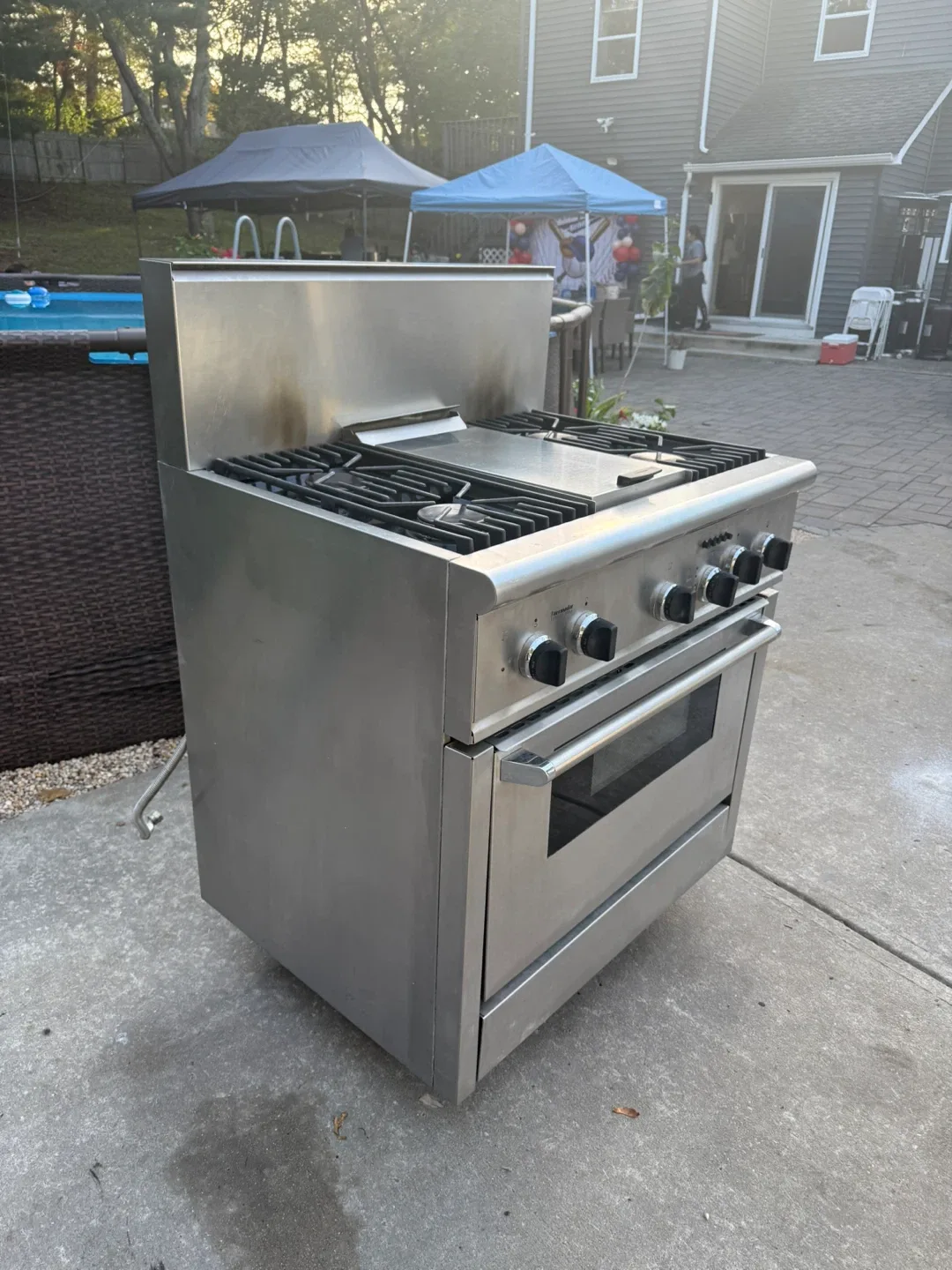 Thermador Stainless Steel Gas Range Oven image indicator(3)