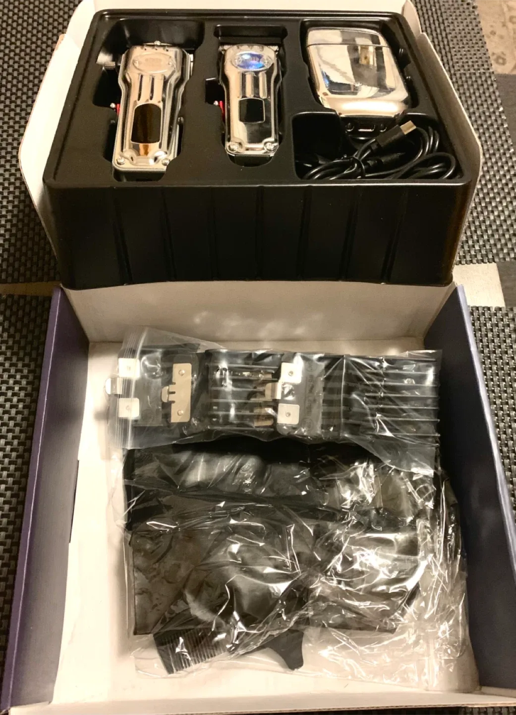 Professional Hair Clippers 3pcs Set image indicator(6)