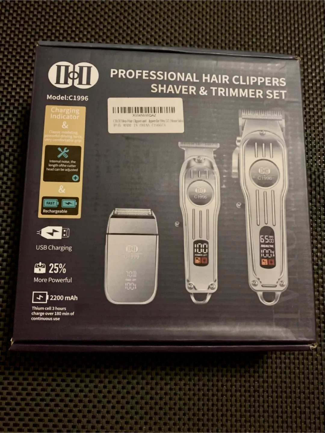 Professional Hair Clippers 3pcs Set image indicator(7)