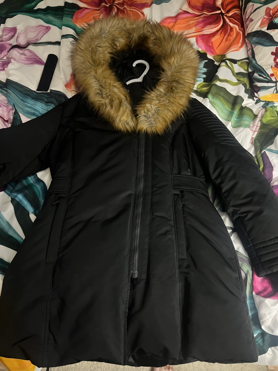 1 Madison Luxe Outerwear Black Winter Coat - L